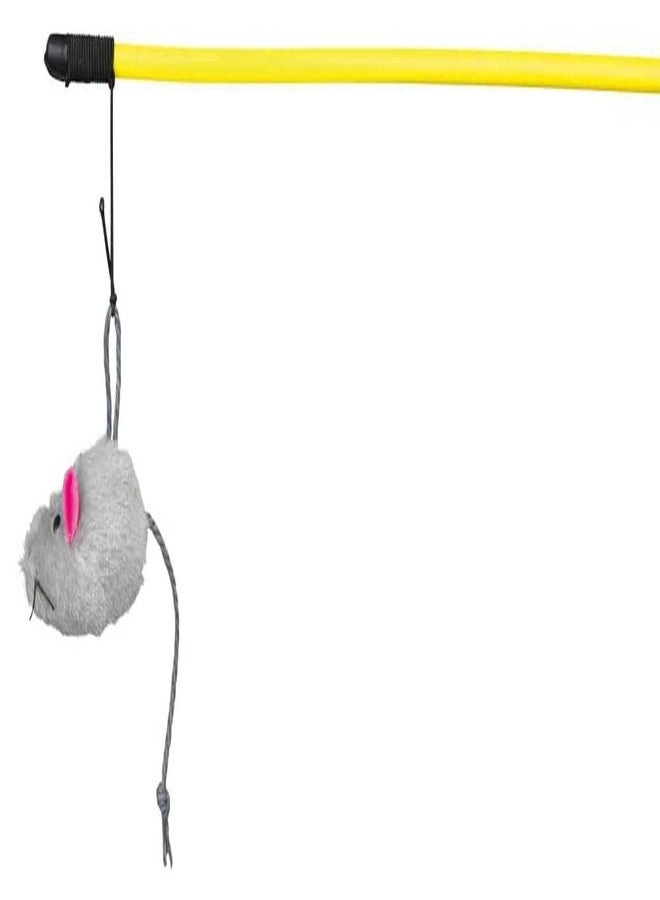 Trixie Playing Rod with Plush Mouse for Cats, Interactive Teaser Toy, Wand Toy, Suitable for All Cat Breeds (Pack of 4) - Image 1